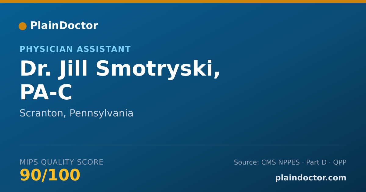 Shareable card for Jill Smotryski, PA-C - Physician Assistant, Scranton, PA