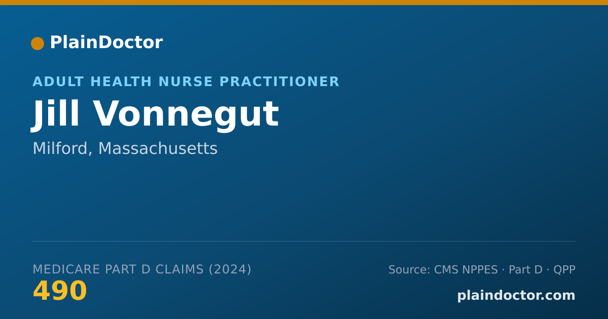 Shareable card for Jill Vonnegut - Adult Health Nurse Practitioner, Milford, MA