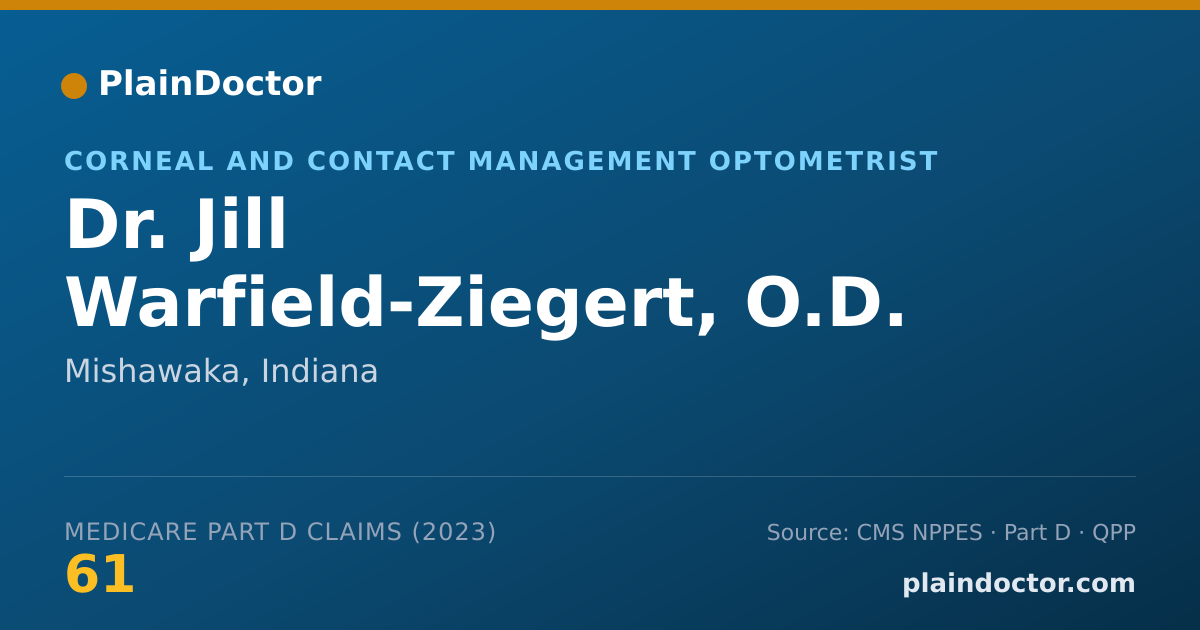 Shareable card for Jill Warfield-Ziegert, O.D. - Corneal and Contact Management Optometrist, Mishawaka, IN