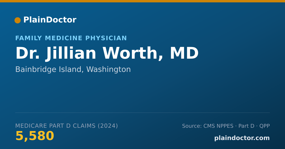 Shareable card for Jillian Worth, MD - Family Medicine Physician, Bainbridge Island, WA