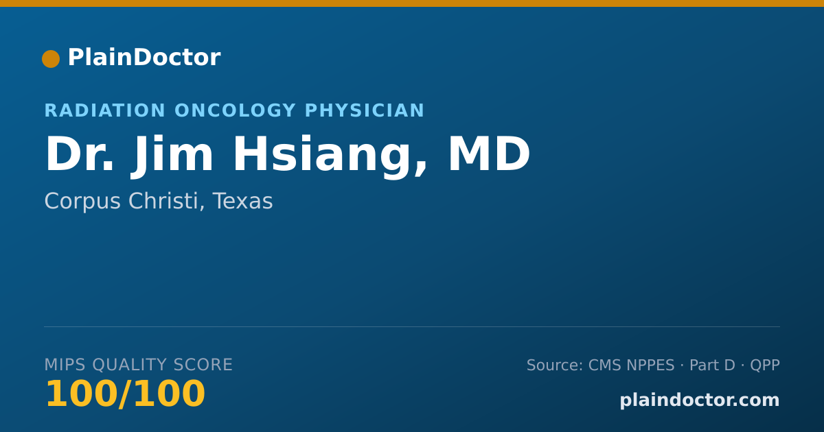 Shareable card for Jim Hsiang, MD - Specialist, Corpus Christi, TX