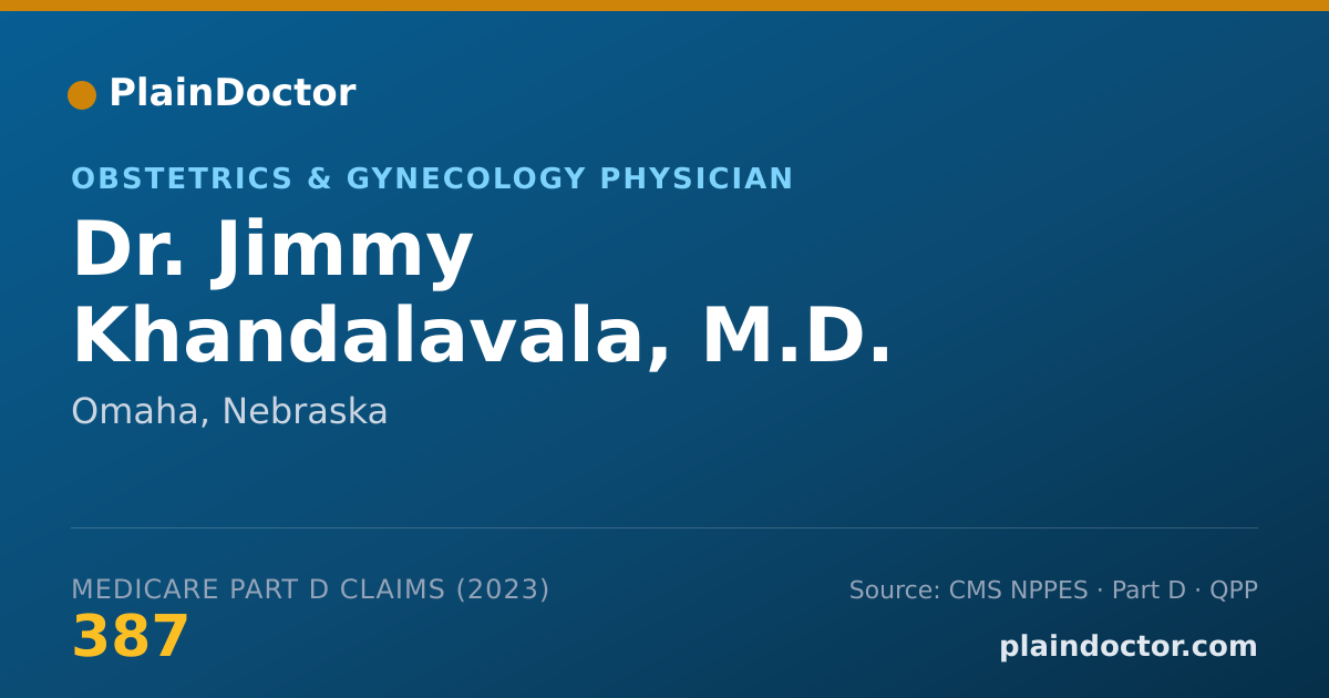 Shareable card for Jimmy Khandalavala, M.D. - Obstetrics & Gynecology Physician, Omaha, NE