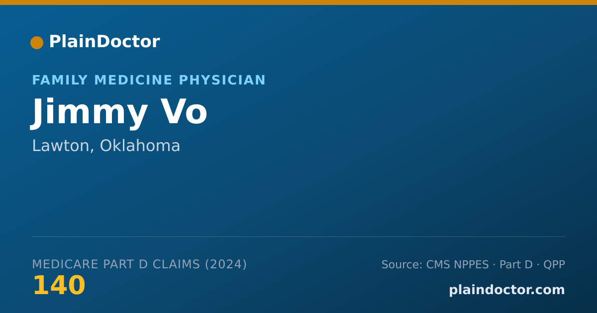 Shareable card for Jimmy Vo - Student in an Organized Health Care Education/Training Program, Lawton, OK