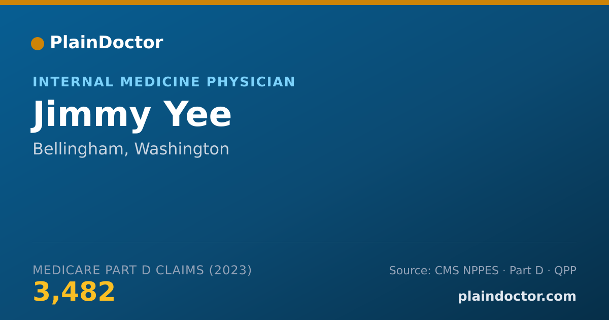 Shareable card for Jimmy Yee - Internal Medicine Physician, Bellingham, WA