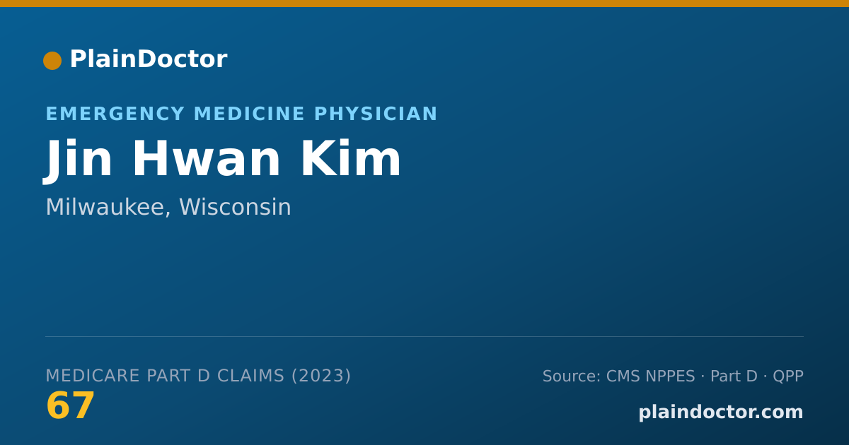 Shareable card for Jin Hwan Kim - Emergency Medicine Physician, Milwaukee, WI