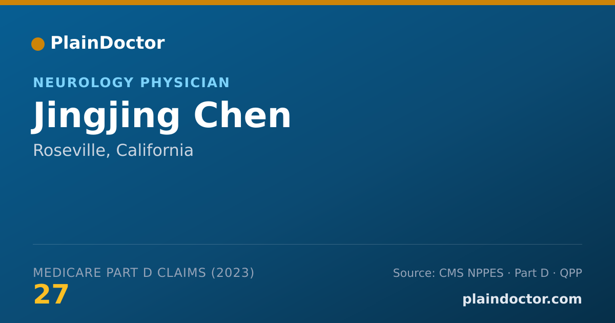 Shareable card for Jingjing Chen - Neurology Physician, Roseville, CA