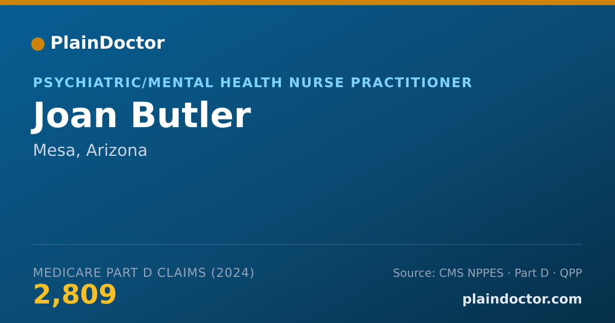 Shareable card for Joan Butler - Surgical Physician Assistant, Mesa, AZ