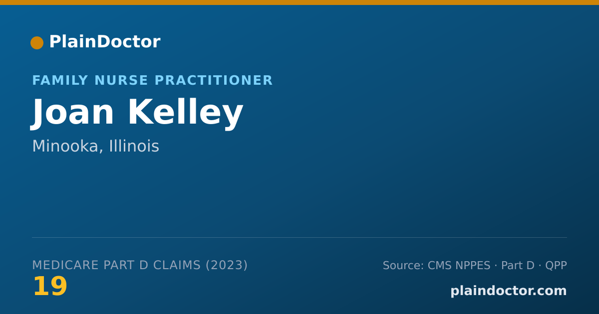 Shareable card for Joan Kelley - Family Nurse Practitioner, Minooka, IL