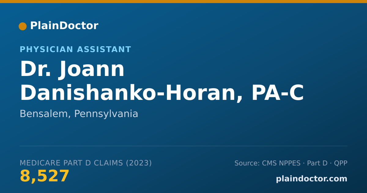 Shareable card for Joann Danishanko-Horan, PA-C - Physician Assistant, Bensalem, PA