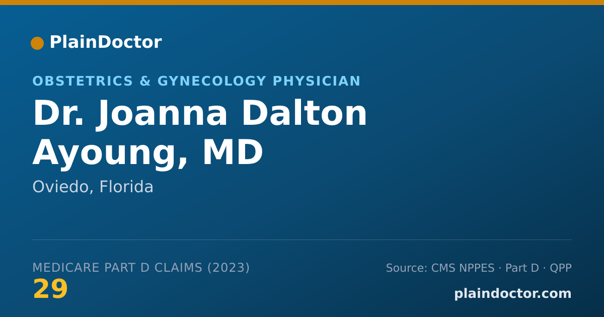 Shareable card for Joanna Dalton Ayoung, MD - Obstetrics & Gynecology Physician, Oviedo, FL