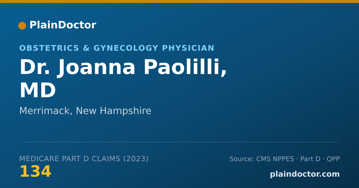 Shareable card for Joanna Paolilli, MD - Obstetrics & Gynecology Physician, Merrimack, NH