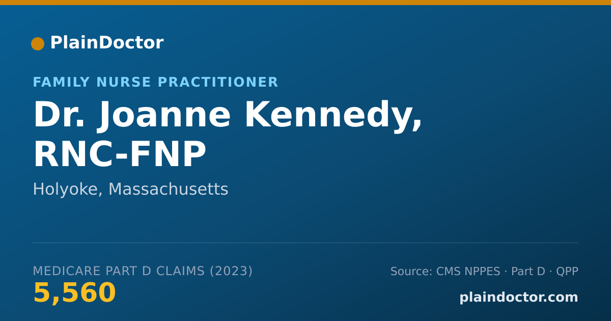 Shareable card for Joanne Kennedy, RNC-FNP - Family Nurse Practitioner, Holyoke, MA