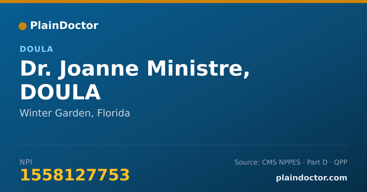Shareable card for Joanne Ministre, DOULA - Doula, Winter Garden, FL