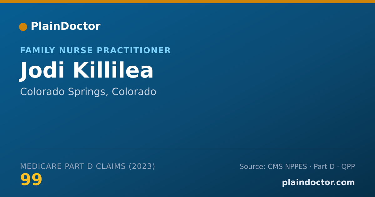 Shareable card for Jodi Killilea - Family Nurse Practitioner, Colorado Springs, CO