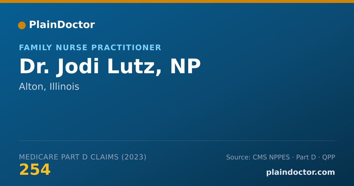 Shareable card for Jodi Lutz, NP - Family Nurse Practitioner, Alton, IL