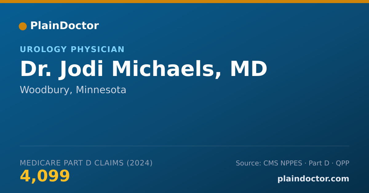 Shareable card for Jodi Michaels, MD - Urology Physician, Woodbury, MN