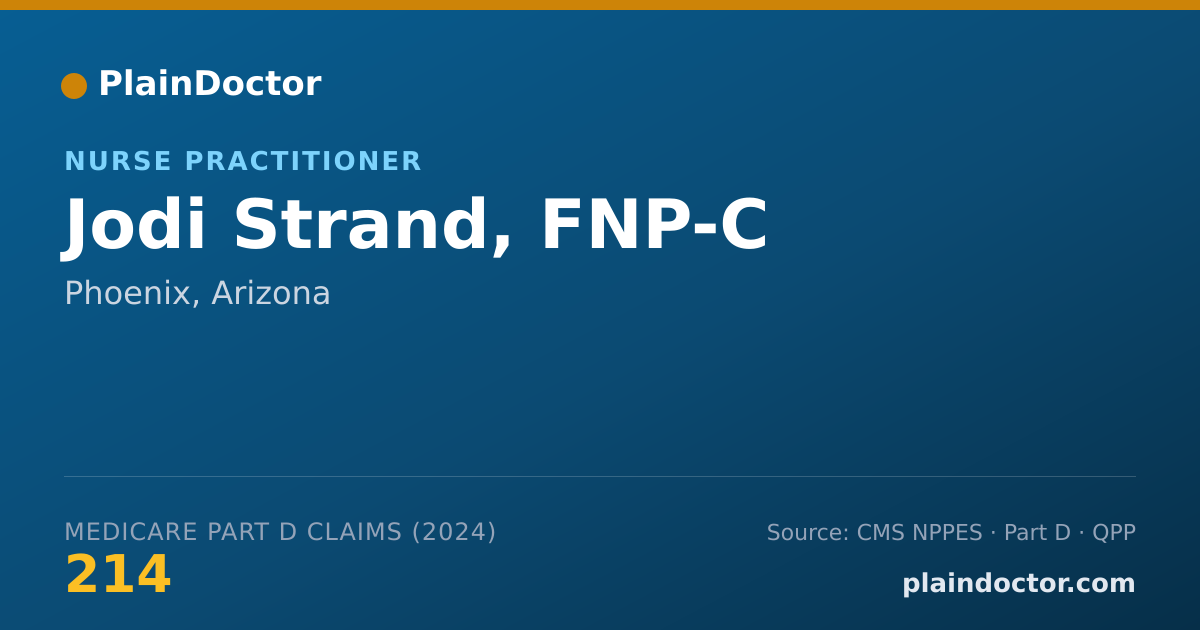 Shareable card for Jodi Strand, FNP-C - Nurse Practitioner, Phoenix, AZ
