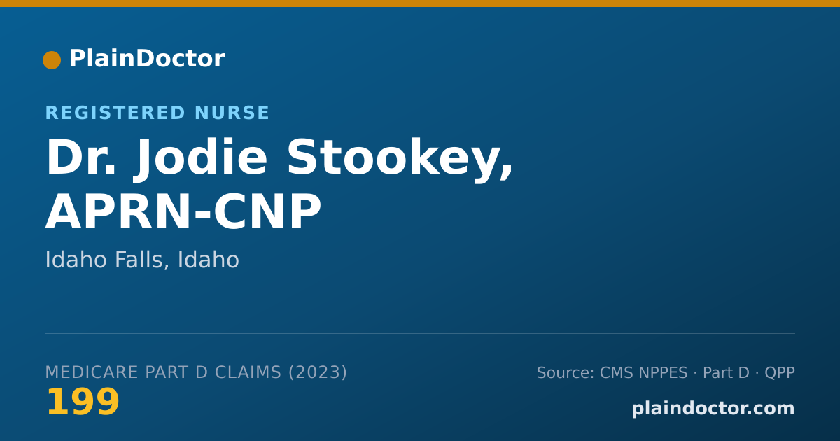 Shareable card for Jodie Stookey, APRN-CNP - Registered Nurse, Idaho Falls, ID