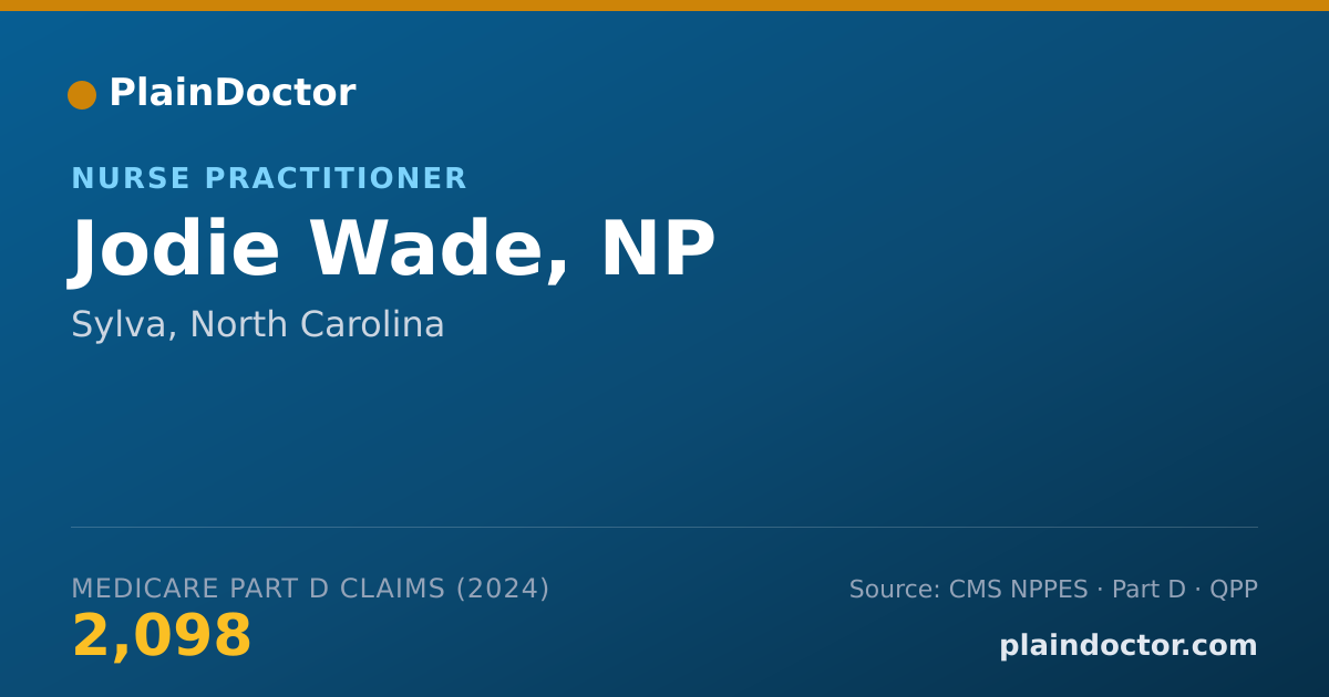Shareable card for Jodie Wade, NP - Nurse Practitioner, Sylva, NC