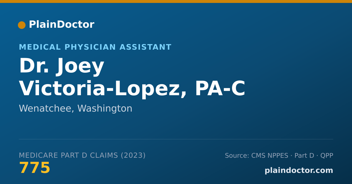Shareable card for Joey Victoria-Lopez, PA-C - Medical Physician Assistant, Wenatchee, WA