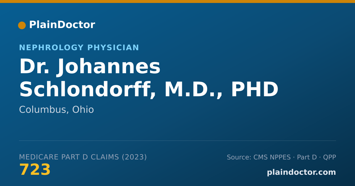 Shareable card for Johannes Schlondorff, M.D., PHD - Nephrology Physician, Columbus, OH