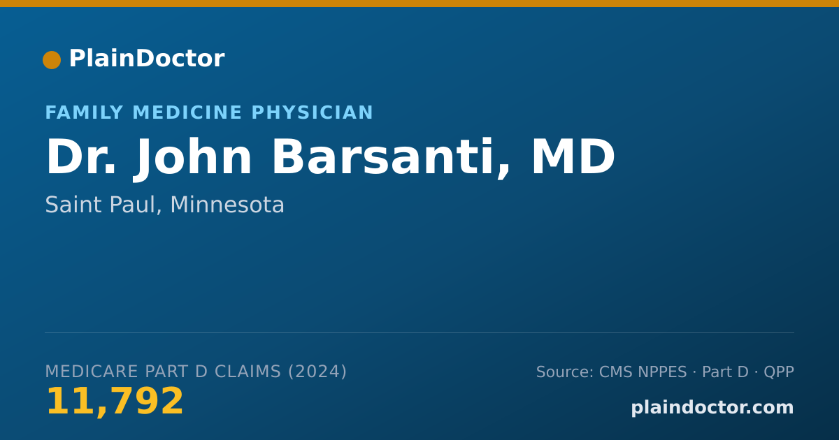 Shareable card for John Barsanti, MD - Family Medicine Physician, Saint Paul, MN