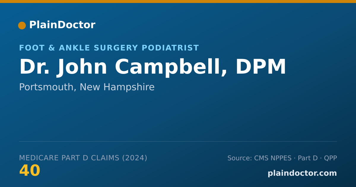 Shareable card for John Campbell, DPM - Foot & Ankle Surgery Podiatrist, Portsmouth, NH