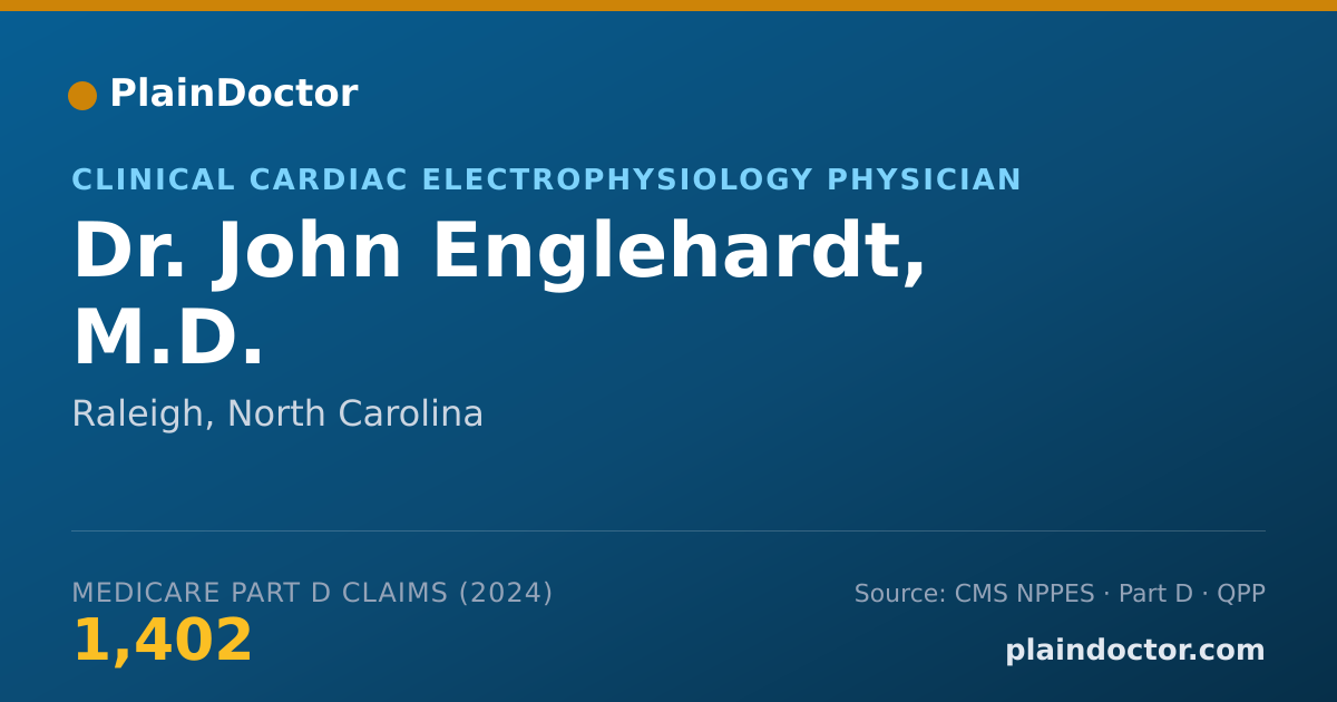 Shareable card for John Englehardt, M.D. - Clinical Cardiac Electrophysiology Physician, Raleigh, NC