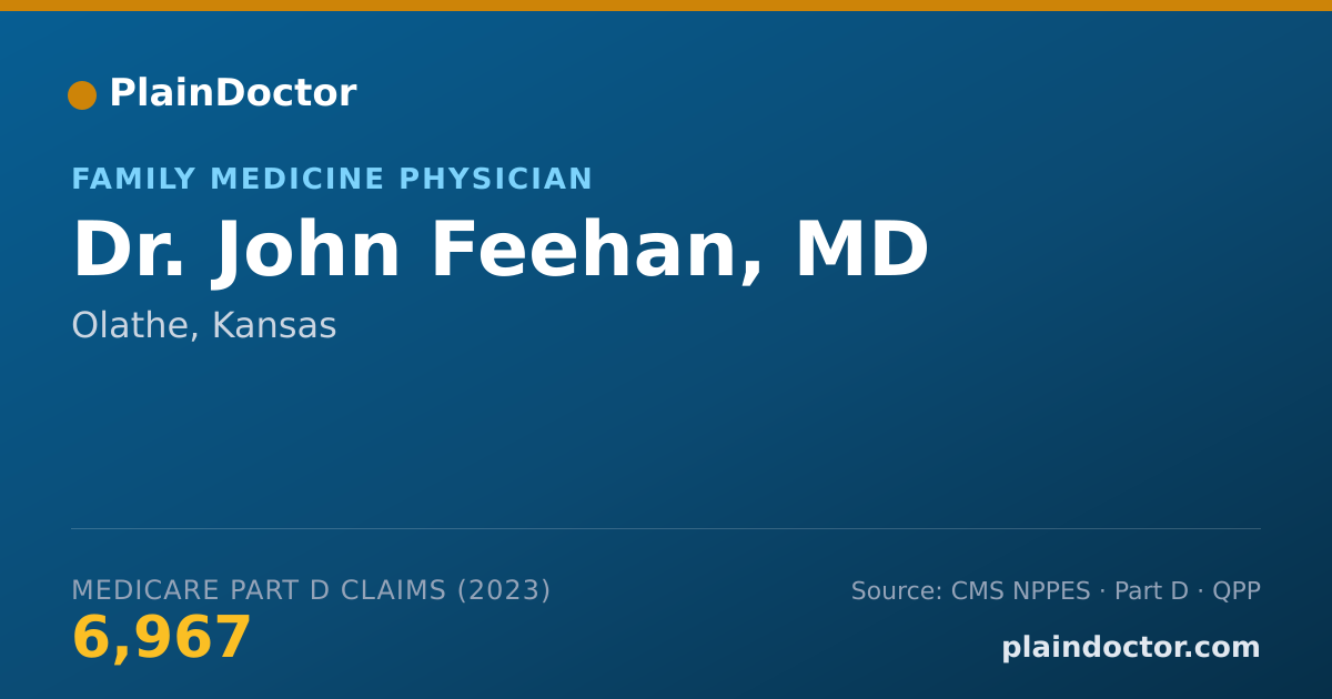 Shareable card for John Feehan, MD - Family Medicine Physician, Olathe, KS