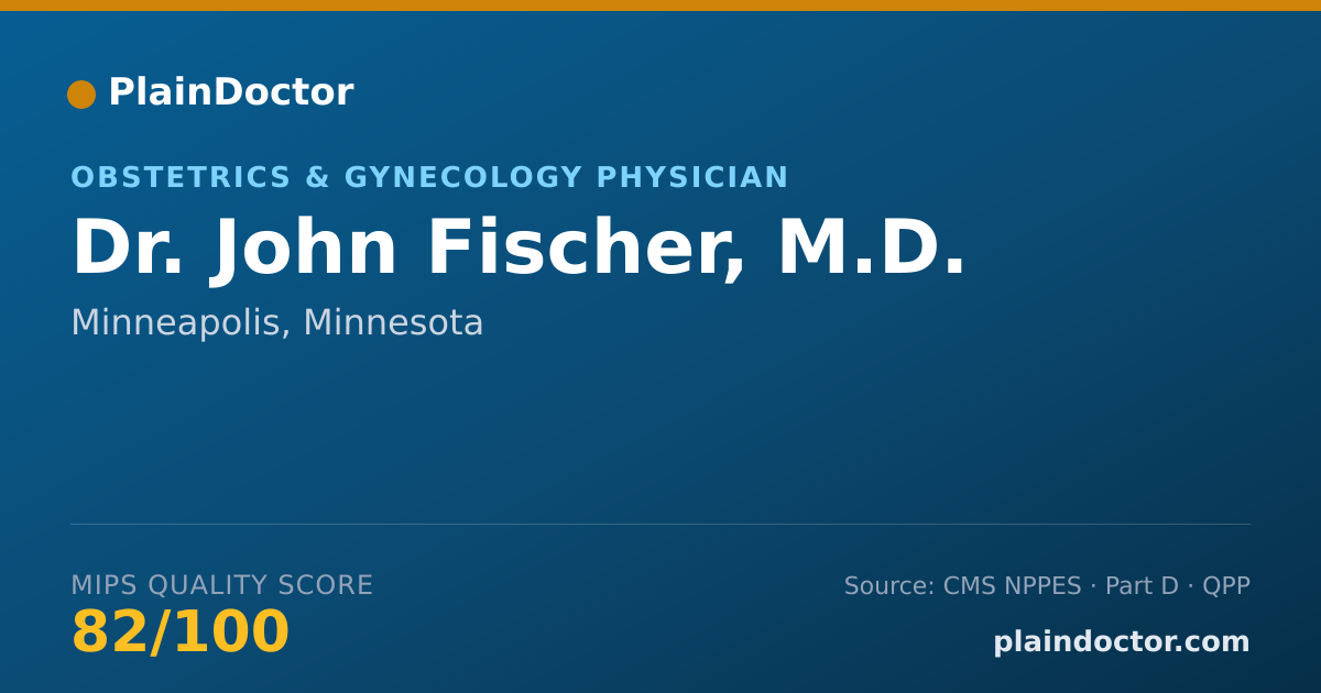 Shareable card for John Fischer, M.D. - Obstetrics & Gynecology Physician, Minneapolis, MN