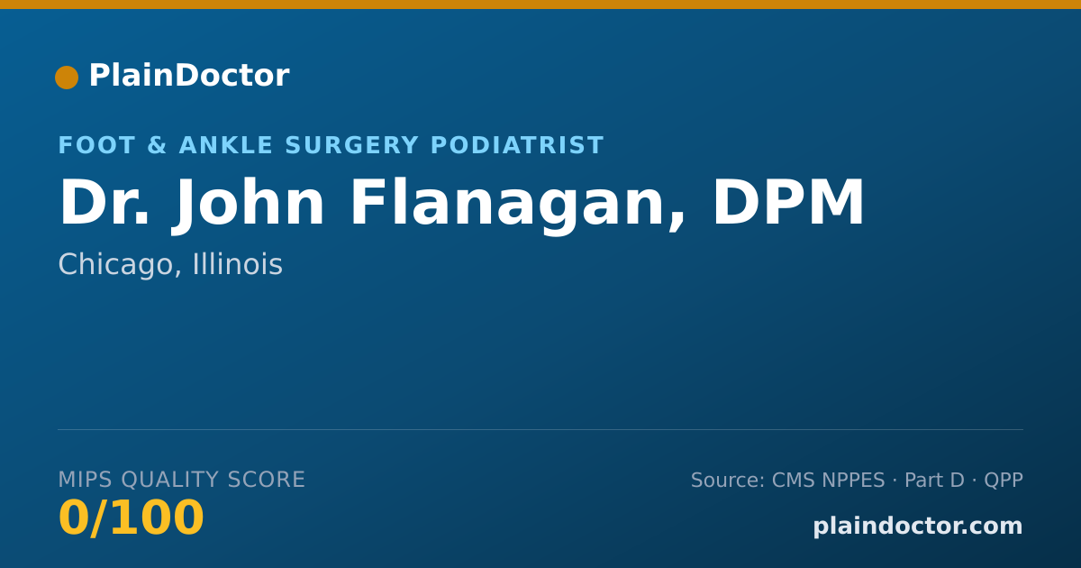 Shareable card for John Flanagan, DPM - Foot & Ankle Surgery Podiatrist, Chicago, IL