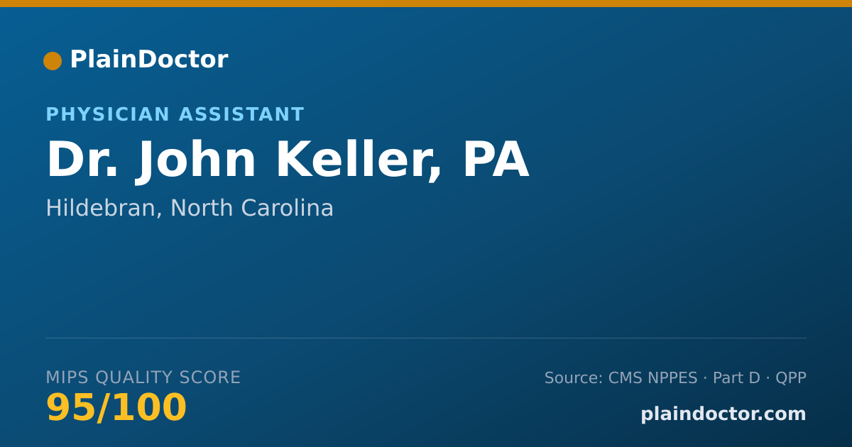 Shareable card for John Keller, PA - Physician Assistant, Hildebran, NC