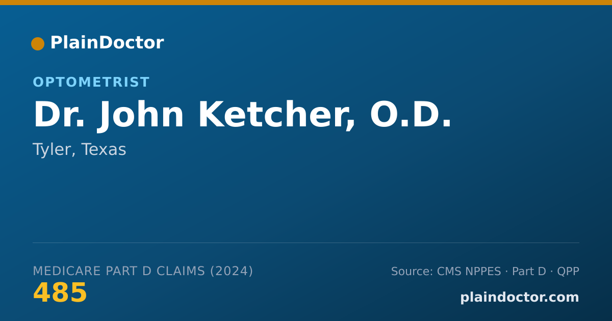 Shareable card for John Ketcher, O.D. - Optometrist, Tyler, TX