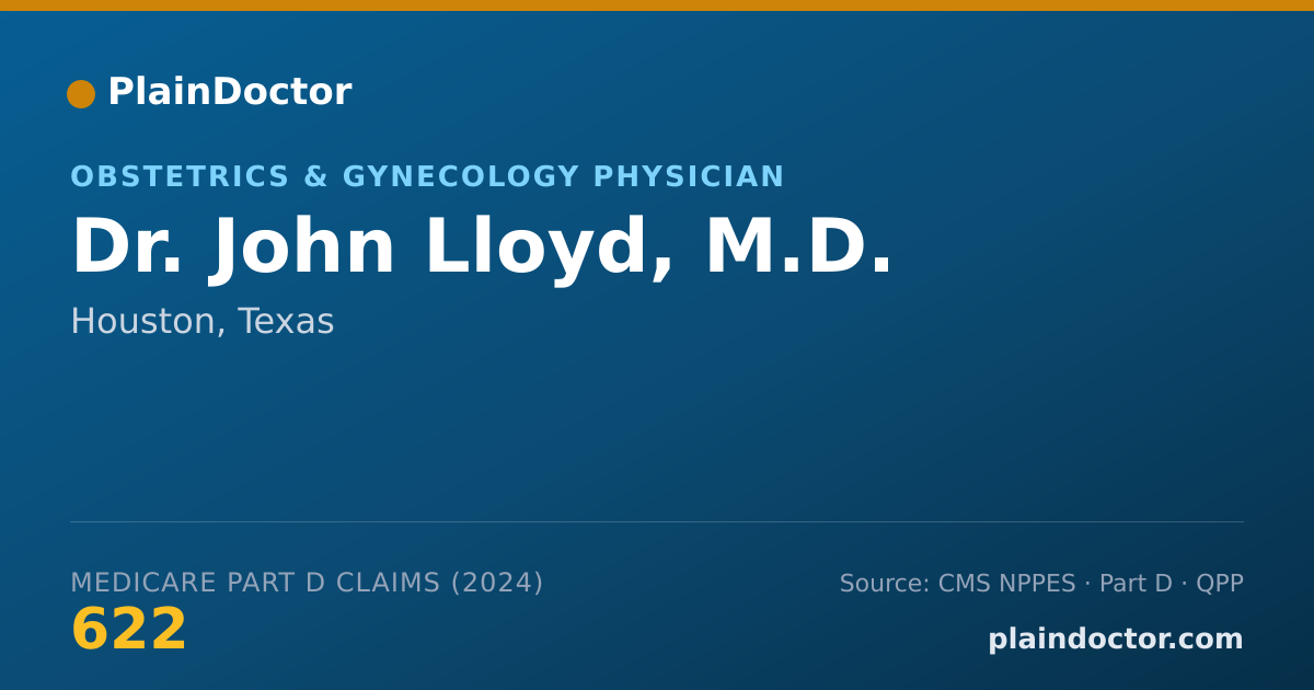 Shareable card for John Lloyd, M.D. - Obstetrics & Gynecology Physician, Houston, TX