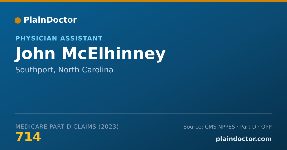 Shareable card for John McElhinney - Physician Assistant, Southport, NC