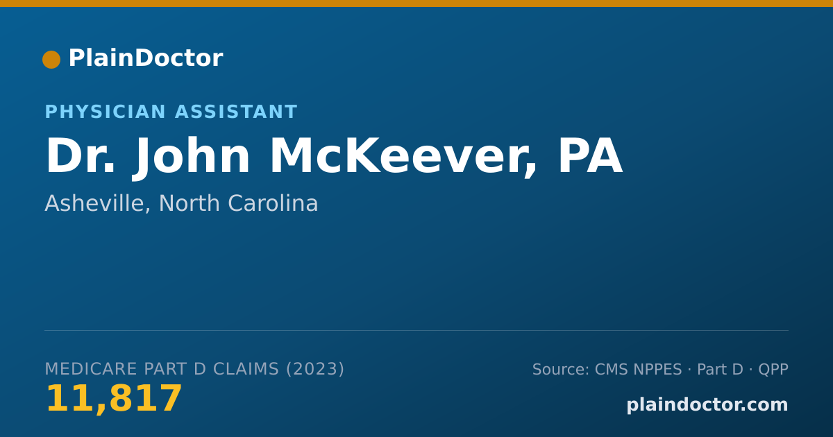 Shareable card for John McKeever, PA - Physician Assistant, Asheville, NC