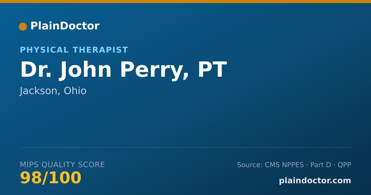 Shareable card for John Perry, PT - Physical Therapist, Jackson, OH