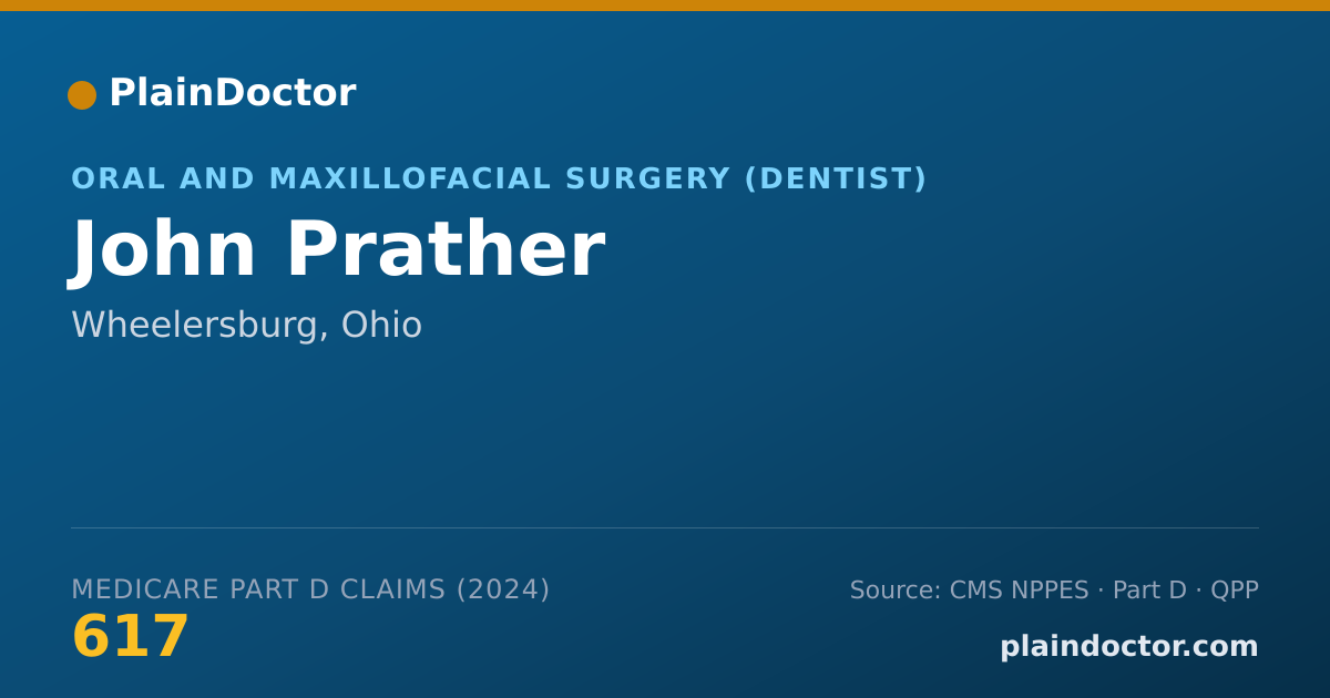 Shareable card for John Prather - Oral and Maxillofacial Surgery (Dentist), Wheelersburg, OH