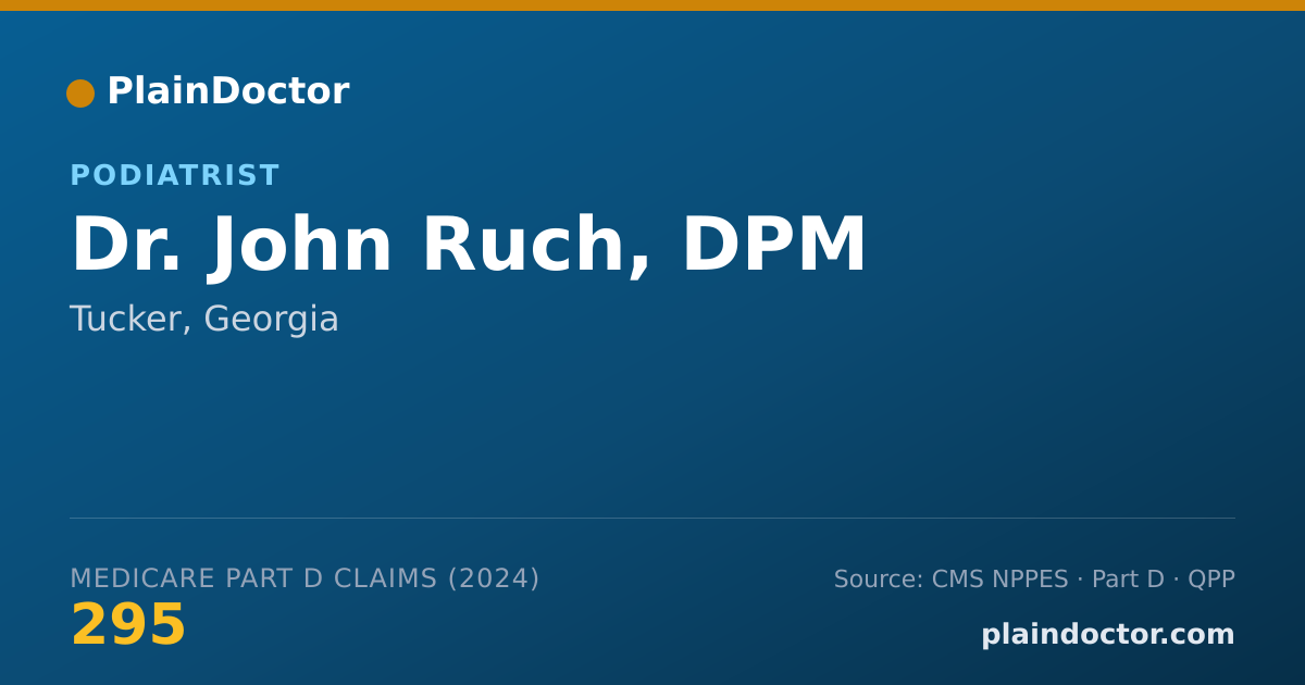 Shareable card for John Ruch, DPM - Podiatrist, Tucker, GA