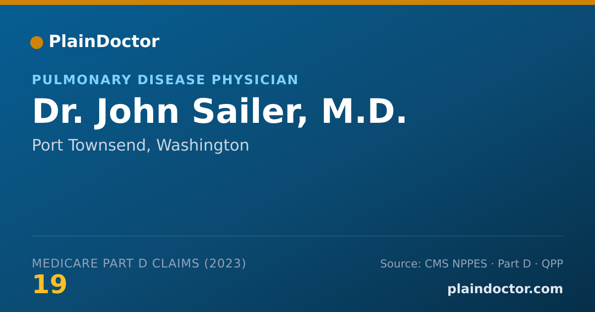 Shareable card for John Sailer, M.D. - Pulmonary Disease Physician, Port Townsend, WA