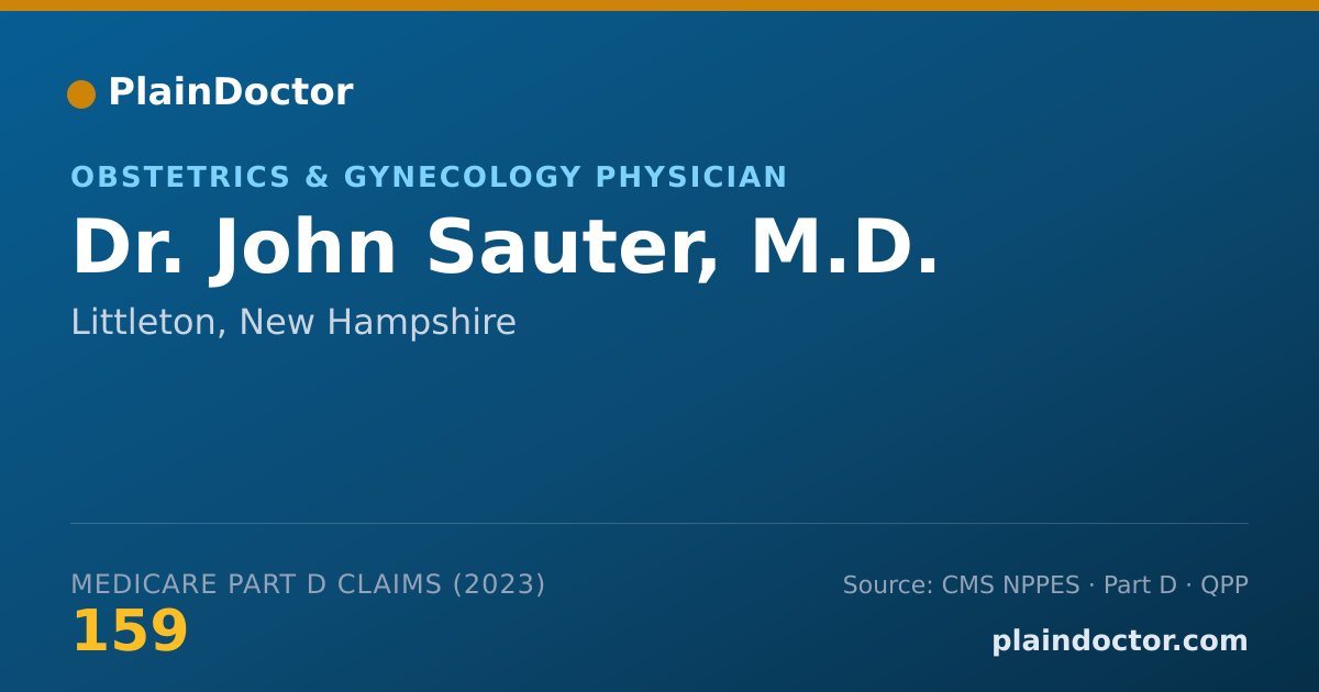 Shareable card for John Sauter, M.D. - Obstetrics & Gynecology Physician, Littleton, NH