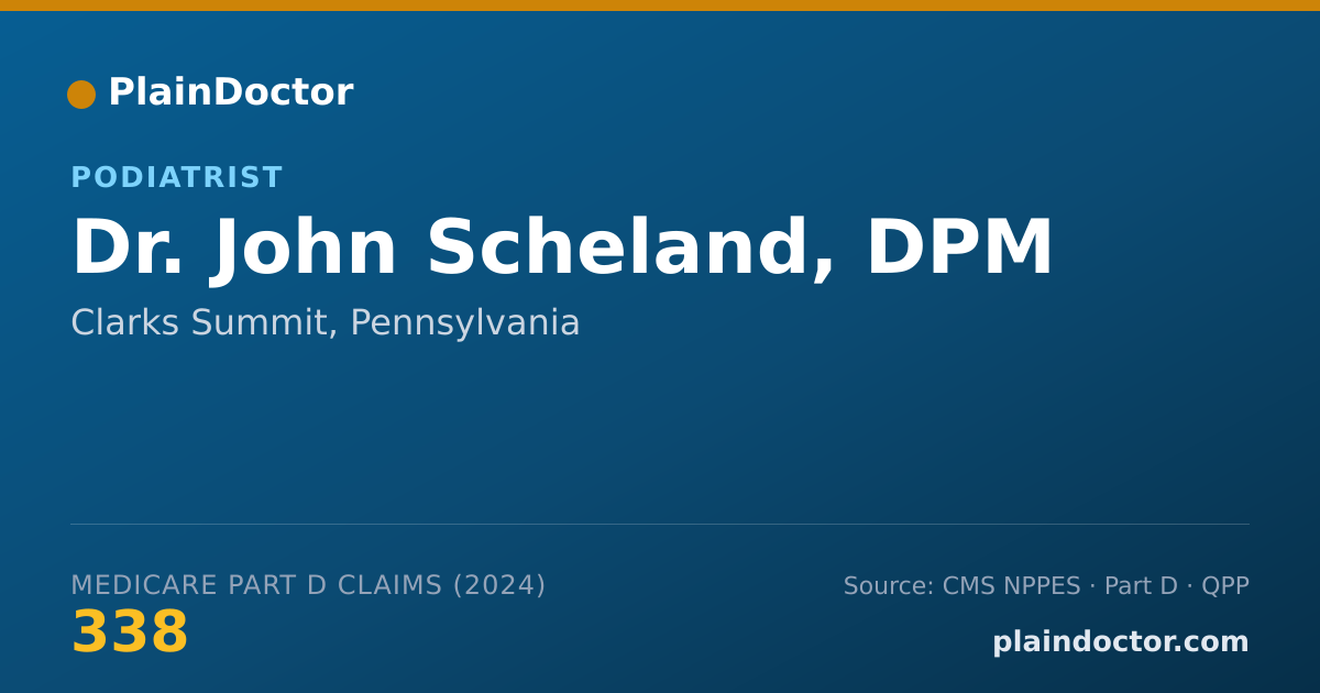 Shareable card for John Scheland, DPM - Foot & Ankle Surgery Podiatrist, Clarks Summit, PA