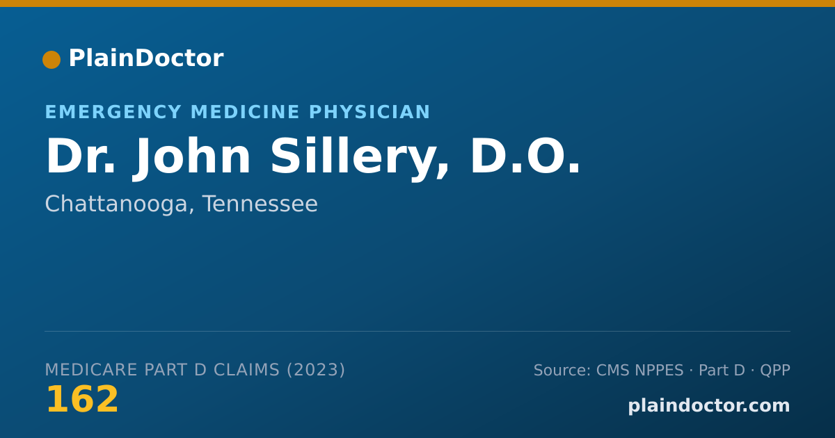Shareable card for John Sillery, D.O. - Emergency Medicine Physician, Chattanooga, TN