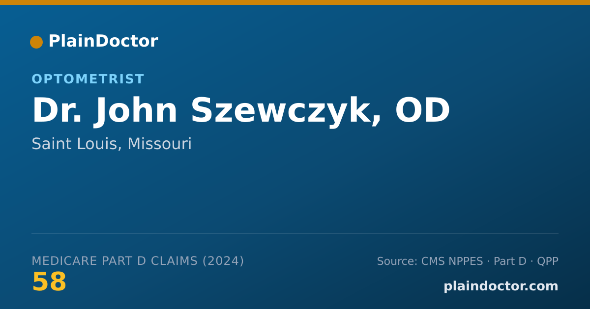 Shareable card for John Szewczyk, OD - Optometrist, Saint Louis, MO