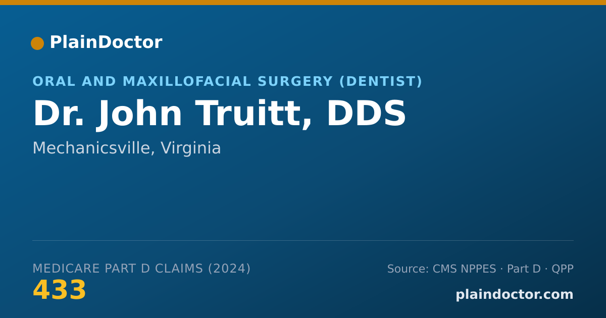 Shareable card for John Truitt, DDS - Oral and Maxillofacial Surgery (Dentist), Mechanicsville, VA