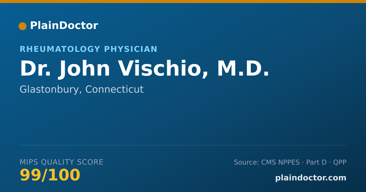 Shareable card for John Vischio, M.D. - Rheumatology Physician, Glastonbury, CT