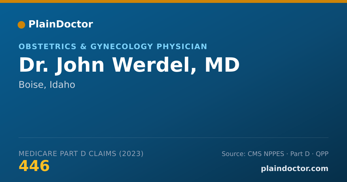 Shareable card for John Werdel, MD - Obstetrics & Gynecology Physician, Boise, ID