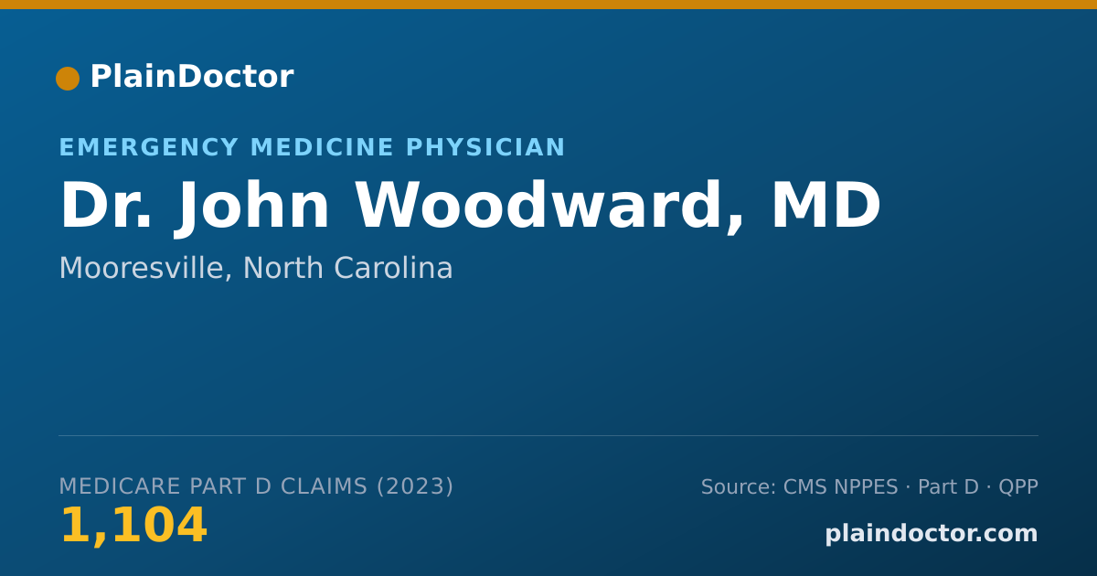 Shareable card for John Woodward, MD - Emergency Medicine Physician, Mooresville, NC