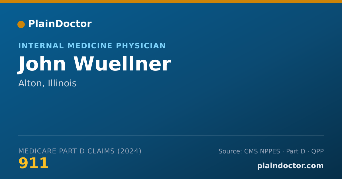 Shareable card for John Wuellner - Internal Medicine Physician, Alton, IL