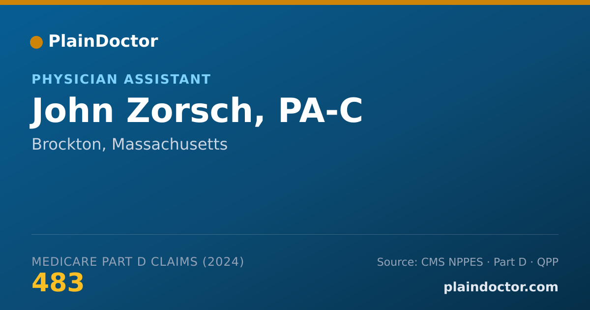 Shareable card for John Zorsch, PA-C - Physician Assistant, Brockton, MA